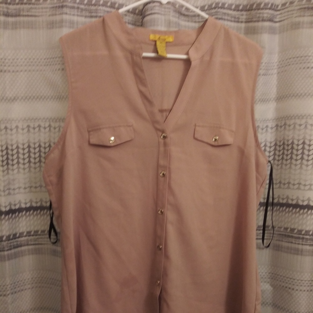 Tan formal wear shirt